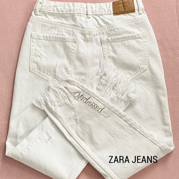 ZARA Jeans Trafaluc Denim Wear Ankle Cropped Size 4 - Picture 6 of 14